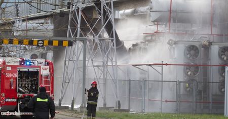 Wielki pożar w Elektrowni Rybnik