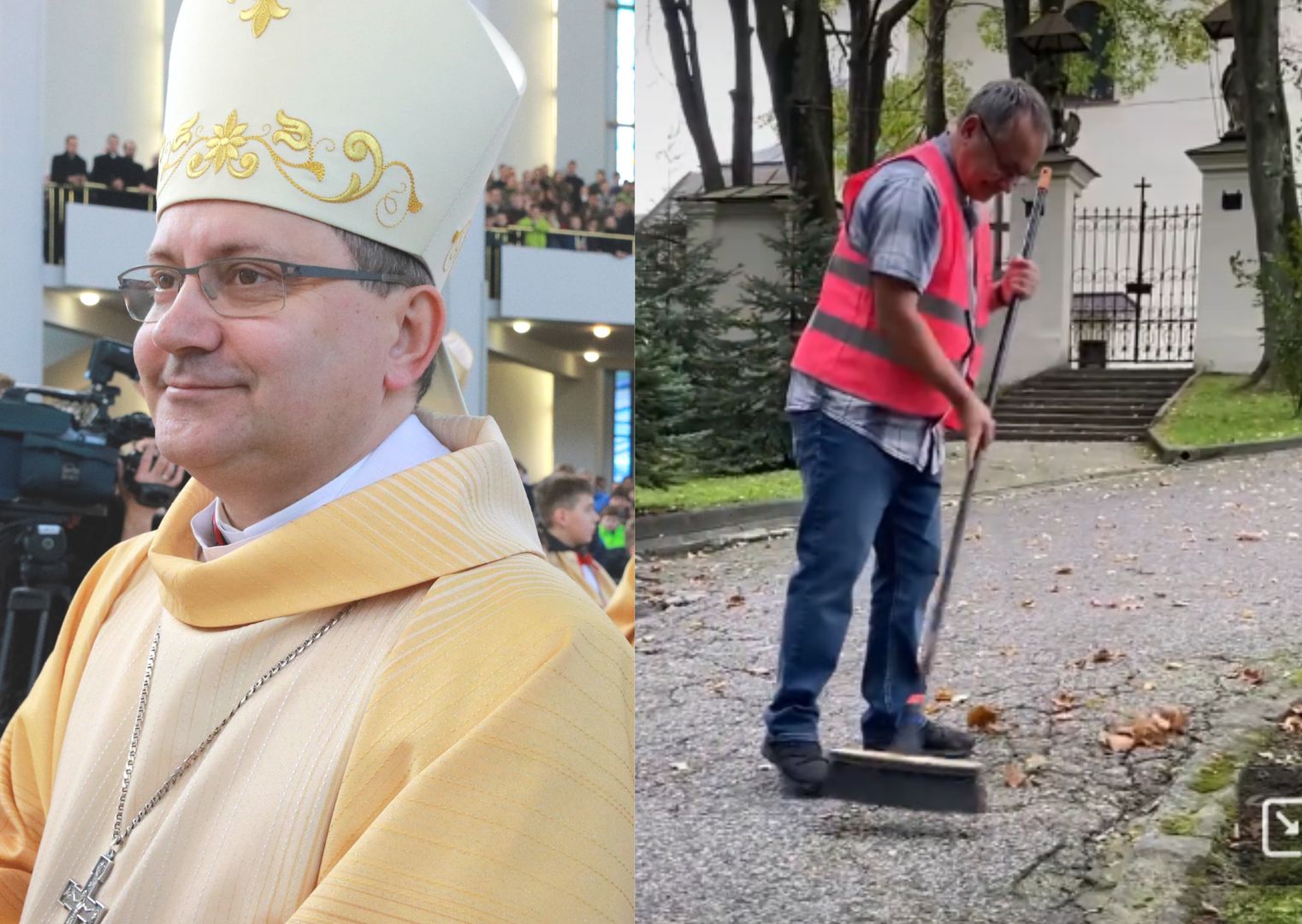 Ksiądz poszukiwał pracy. Krakowski biskup dostał do ręki miotłę i zarobił 8 tys. zł za godzinę