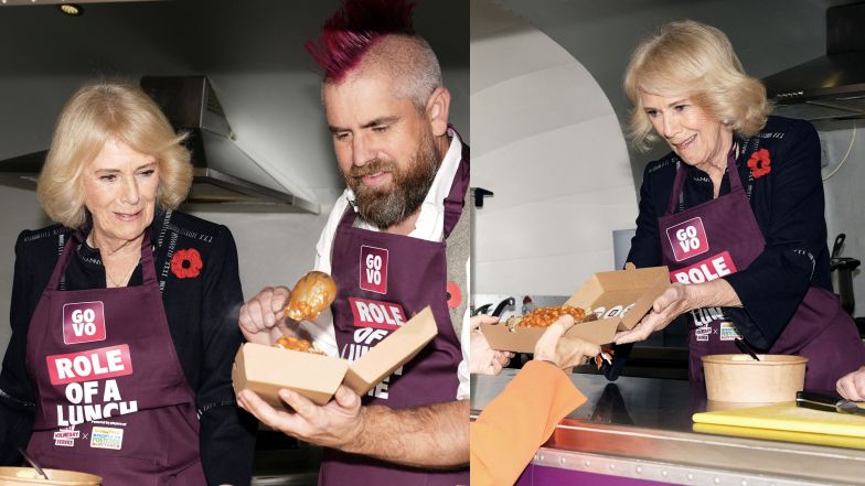 Królowa Camilla "pracuje" w food trucku