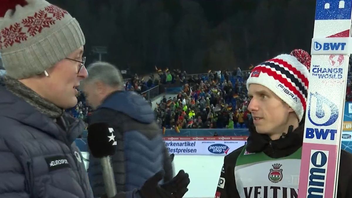 Zdjęcie okładkowe artykułu: Twitter / Eurosport Polska / Na zdjęciu: Kacper Merk i Halvor Egner Granerud