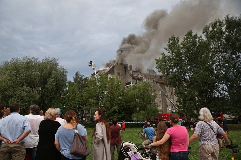 Pożar przy Fasolowej: Poszkodowani wciąż nie wrócili do swoich mieszkań
