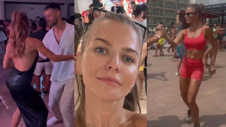 Zmysłowa Anna Lewandowska wywija bioderkami na parkiecie i zachwyca się bachatą