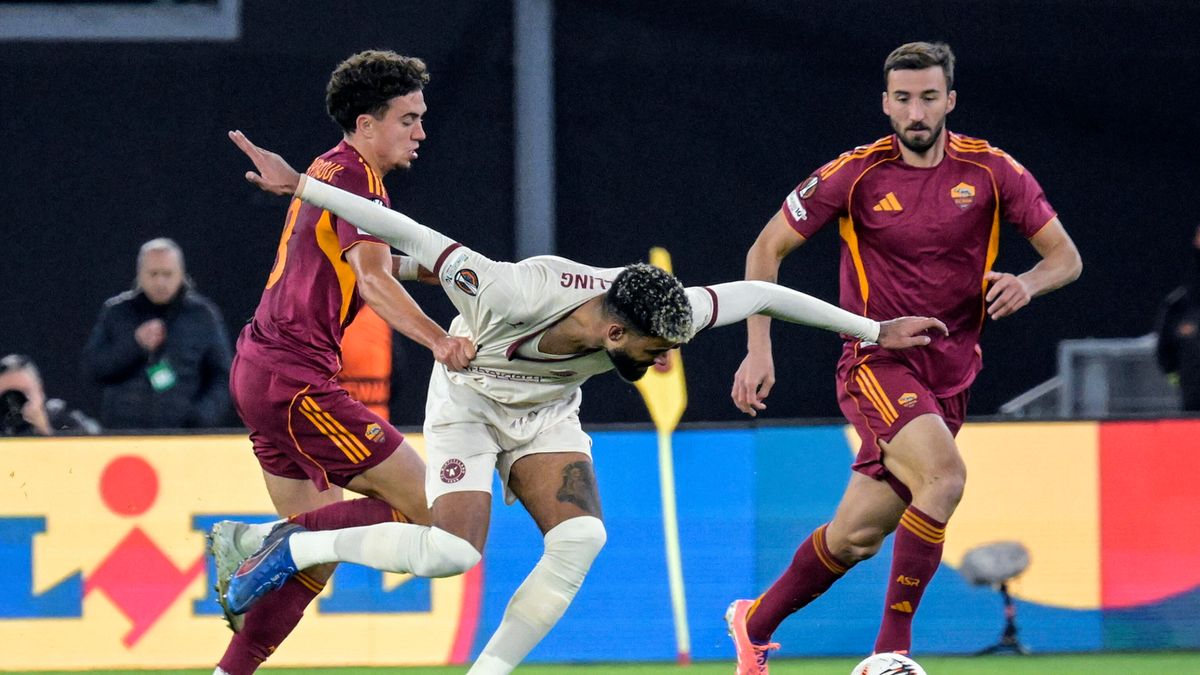 PAP/EPA / Riccardo Antimiani / Mecz Ligi Europy: AS Roma - FC Midtjylland