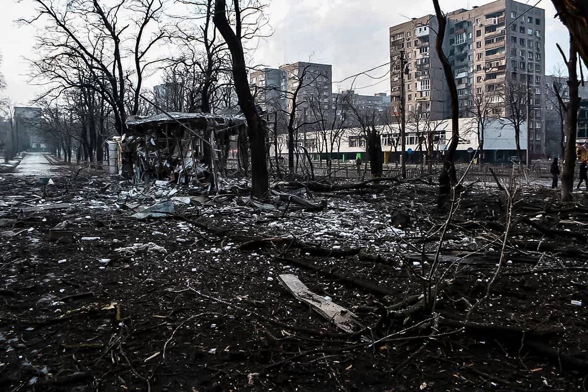 Zniszczony Mariupol 