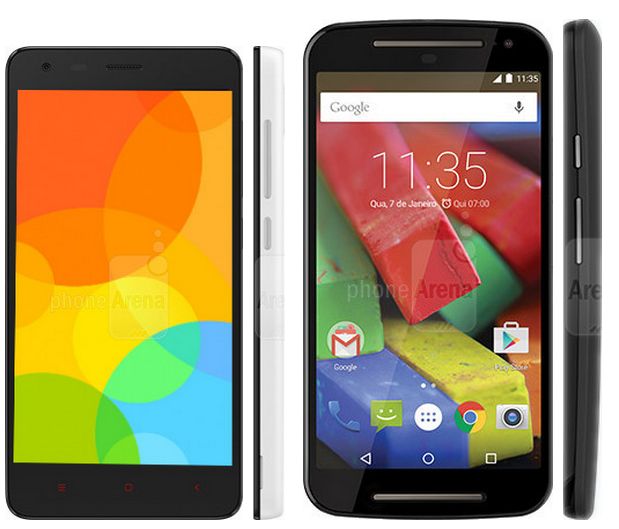 Xiaomi Redmi 2 vs. Motorola Moto G (2014)