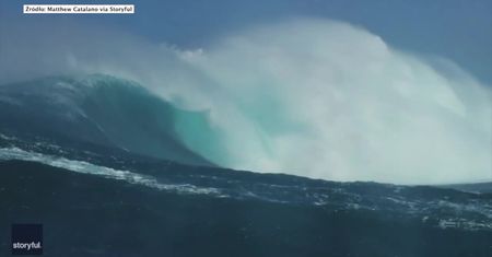 Zignorowali ostrzeżenia i wypłynęli na ocean. Windsurfer i surfer nie poradzili sobie z ogromną falą na Hawajach