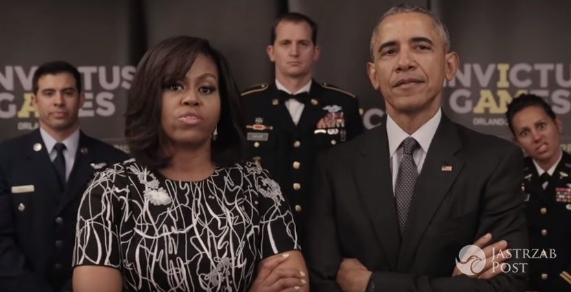 Królowa Elżbieta, książę Harry, Barack i Michelle Obamowie w reklamie