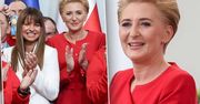 Anna Lewandowska w bieli i Agata Duda w czerwieni na spotkaniu w Pałacu Prezydenckim. Pokaz mody w najlepszym wydaniu!