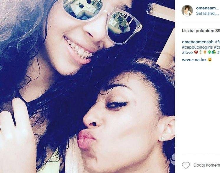 Omenaa Mensah z córką (fot. Instagram)
