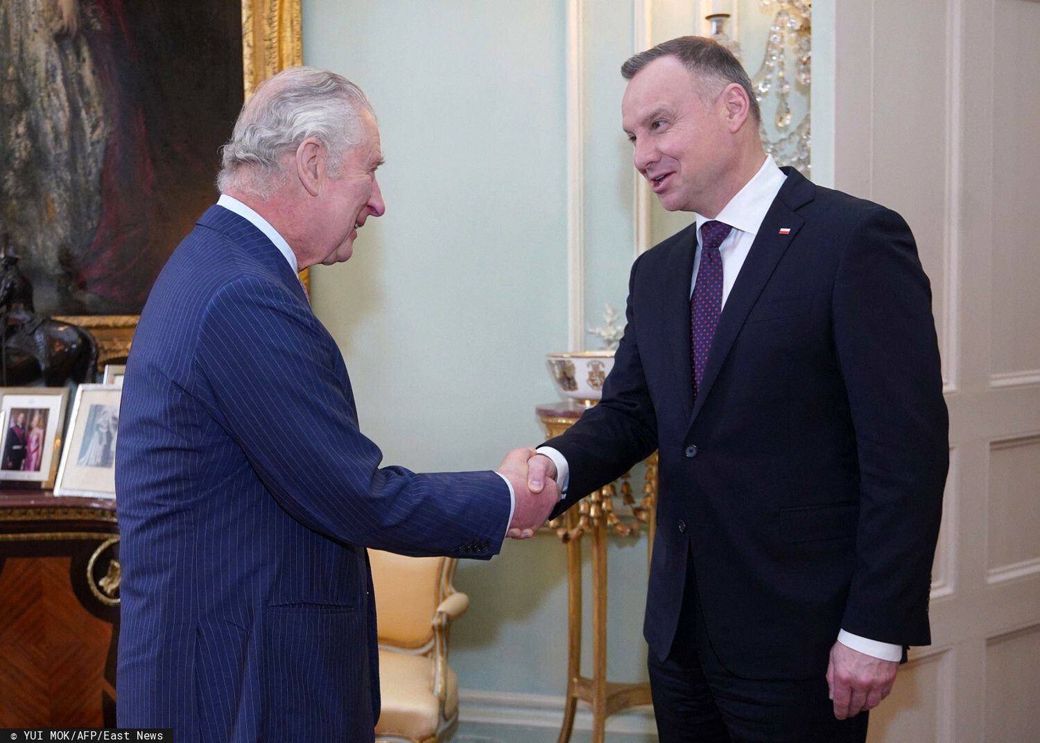 Prezydent Andrzej Duda spotkał się z Karolem III