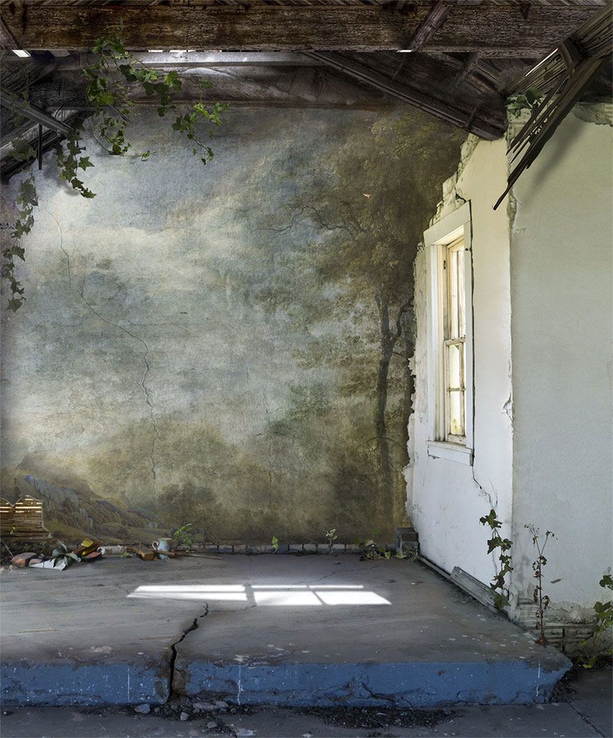 Surrealistyczne krajobrazy inspirowane techniką sprzed ponad 100 lat 6