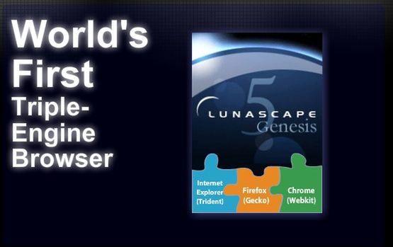 Rewolucyjna przeglądarka Lunascape 5 w wersji Alpha 4