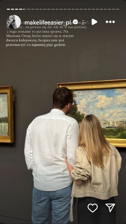 Katarzyna Tusk i Staszek Cudny w Paryżu.