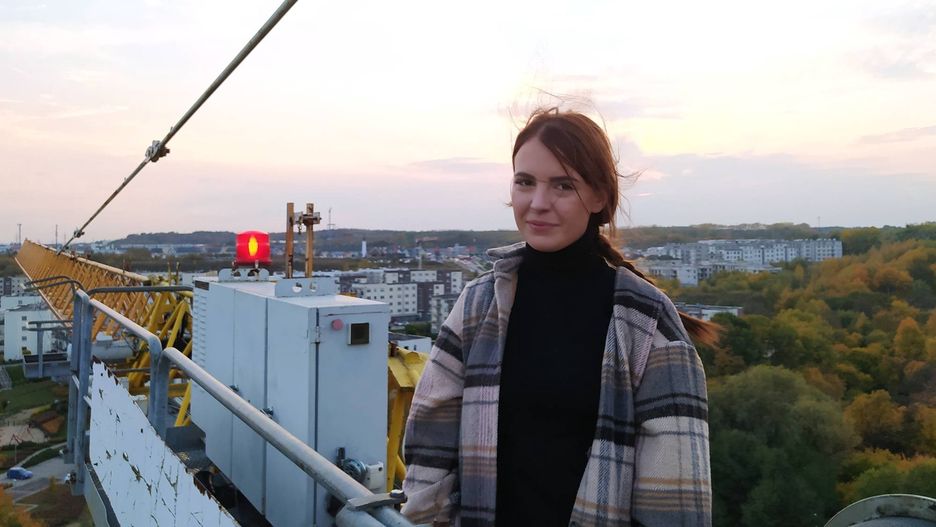 Monika Kolaska pracuje jako operatorka żurawia od dwóch lat