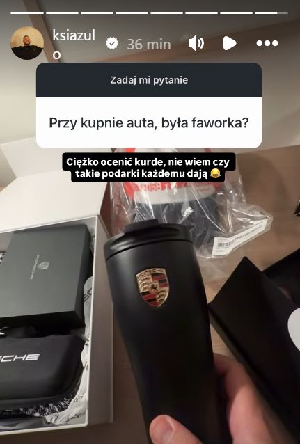 Książulo dostał designerskie dodatki do Porsche