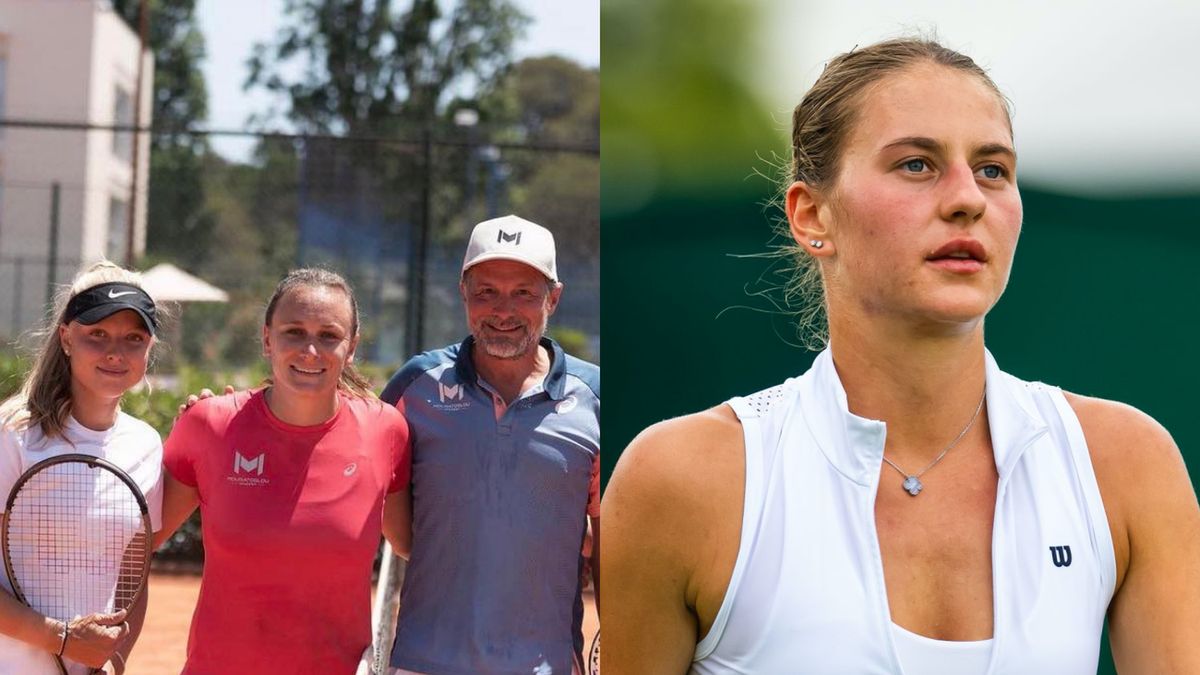 Instagram / Sandra Zaniewska / Getty Images - Robert Prange / Na lewym zdjęciu: Sandra Zaniewska i jej była podopieczna Brenda Fruhvirtova z akademii Mouratoglou, po prawej Marta Kostiuk