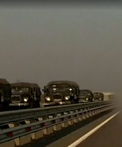 Kolumna zmierza na Krym. Jest nagranie świadka