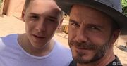 O takim ojcu marzy każdy syn! Wyluzowany David Beckham pokazał zdjęcie z drogi na Super Bowl [Instagram]