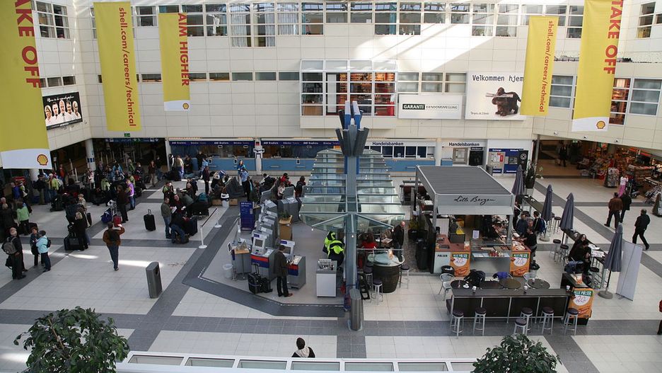 Wnętrze lotniska Bergen, Flesland