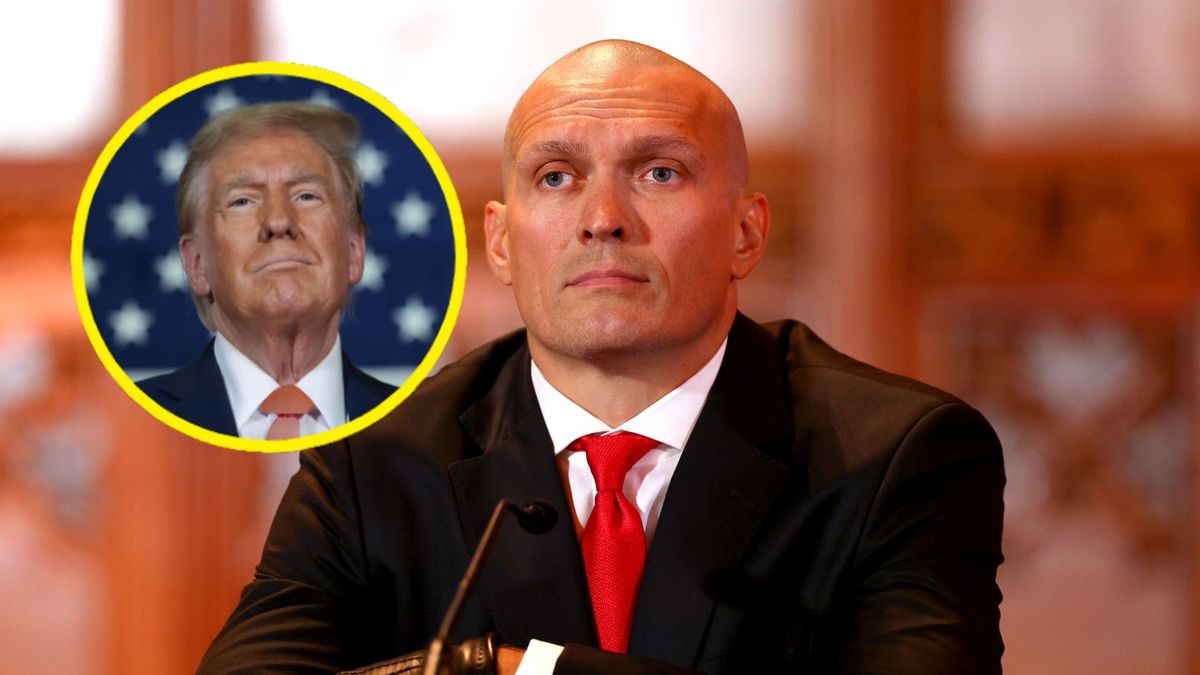 Getty Images / Na zdjęciu: Ołeksandr Usyk i Donald Trump