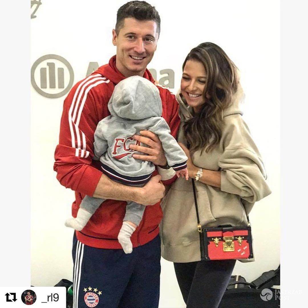 Anna Lewandowska na meczu Roberta