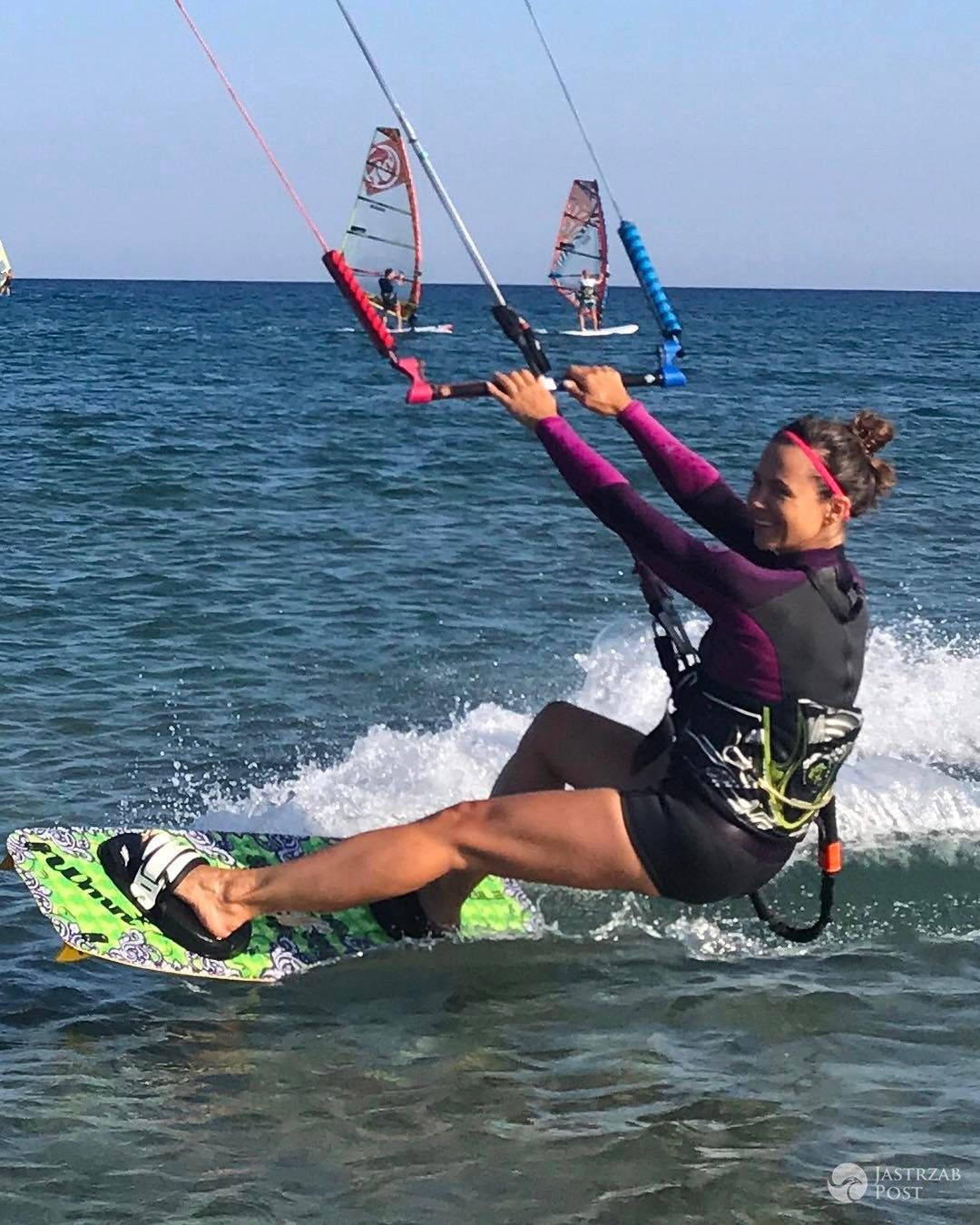 Kinga Rusin uprawiała kitesurfing na Krecie