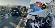 Karambol na obwodnicy. Strażacy chcieli pomóc, sami zostali ranni