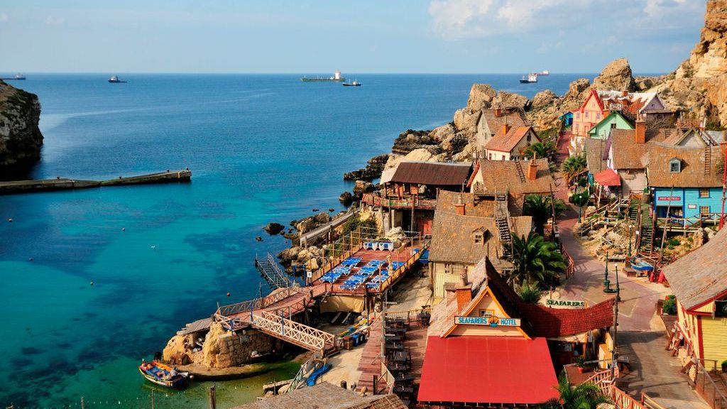 Popeye Village. Anchor bay. Malta. Europe.
Popeye Village. Anchor bay. Malta. Europe. . (Photo by: Massimiliano Maddanu/REDA/Universal Images Group via Getty Images)
REDA
isle, popeye film set, mellieha, panorama, bay, culture, holiday, anchor bay