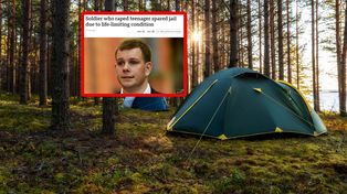13-latka w namiocie. Oto co zrobił szkocki żołnierz. Uniknie więzienia