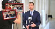 Połączyli się na wizji z dziennikarzem. Nie był sam