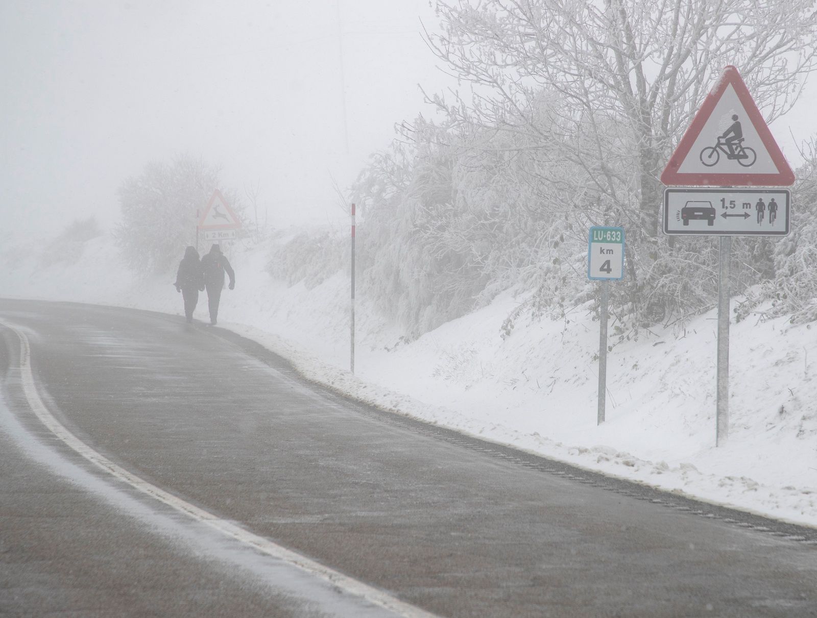 Śnieżyca w Hiszpanii