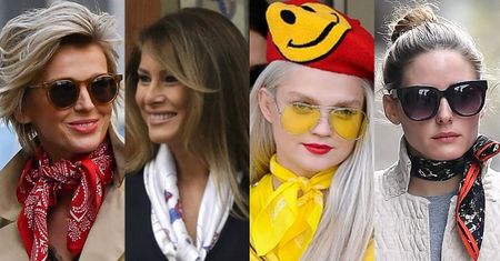 Gwiazdy noszą kolorowe apaszki