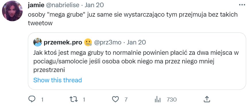 Przemek Pro o osobach otyłych