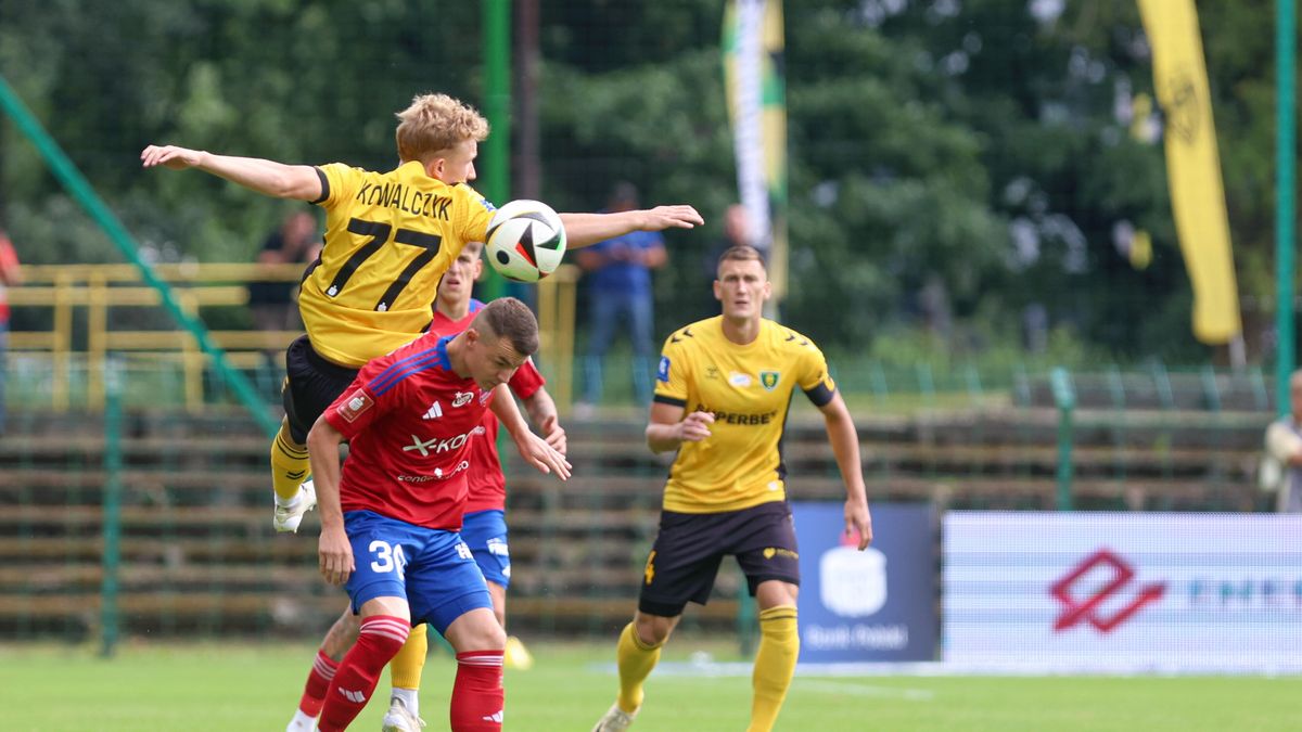 PAP / PAP/Michał Meissner / W Katowicach GKS grał z Rakowem