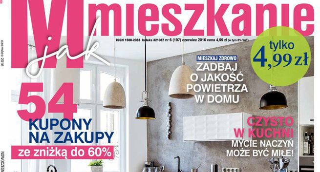 „Moje Mieszkanie” umocniło się na pozycji lidera miesięczników wnętrzarskich w I półroczu 2016