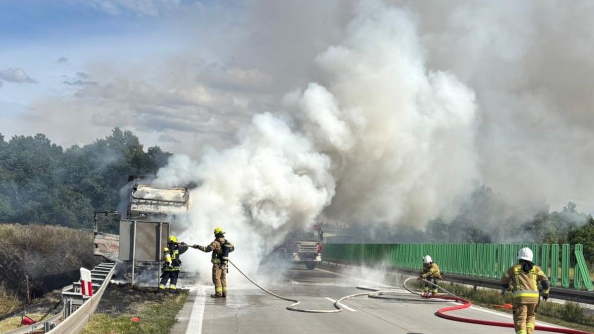 Dramatyczne chwile na autostradzie A4.