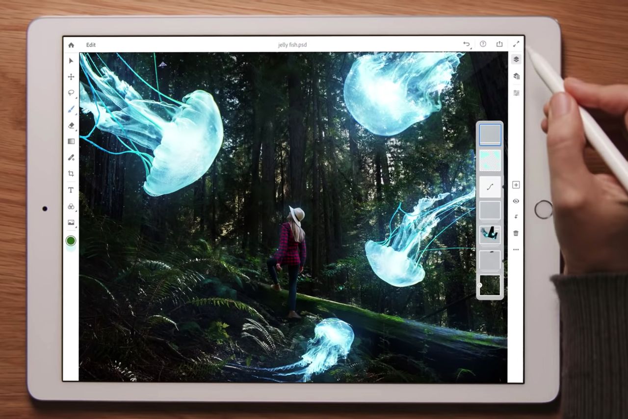 Adobe Photoshop na iPada nadchodzi. Nie ma wielu kluczowych funkcji