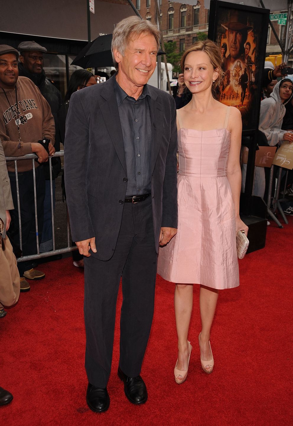 Calista Flockhart i Harrison Ford na premierze "Indiana Jones i Królestwo Kryształowej Czaszki" w 2008 roku