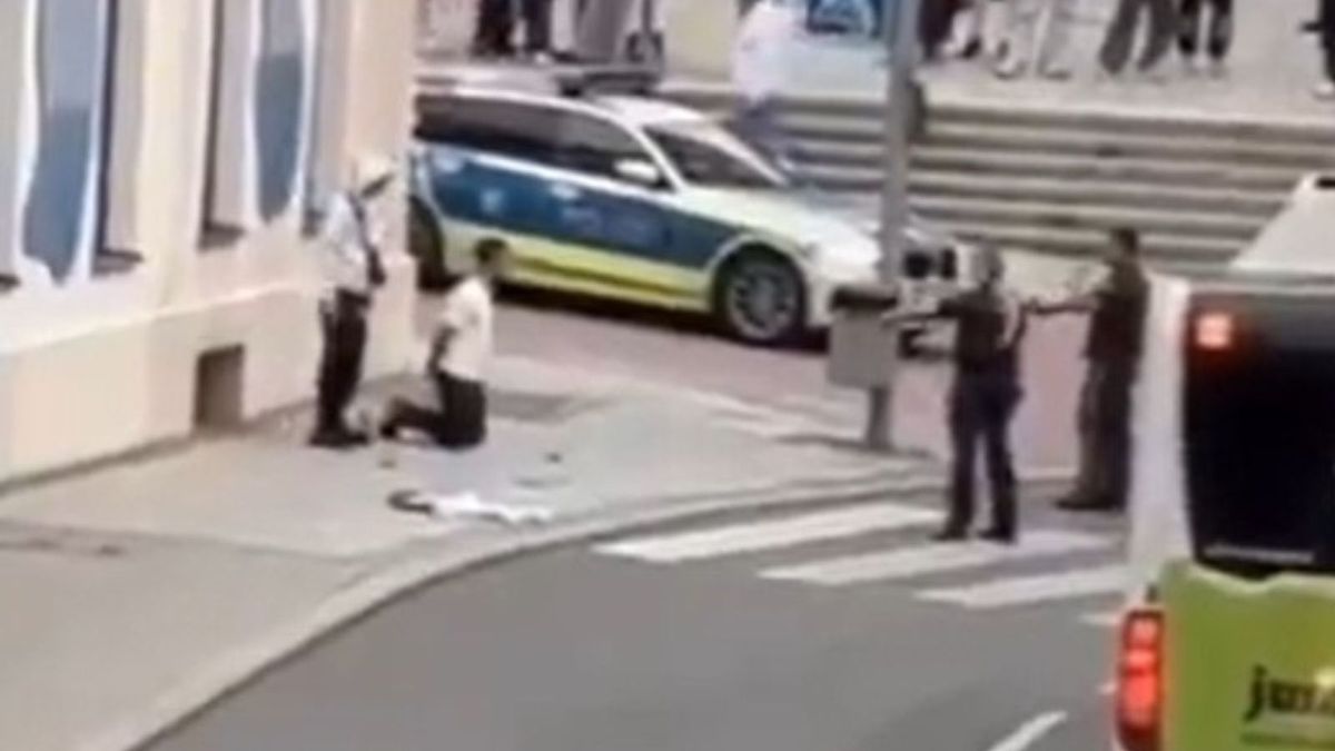 Zatrzymanie Syryjczyków. Screen z nagrania