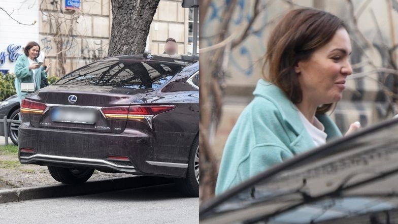 Anna Wendzikowska na obiedzie z przyjacielem