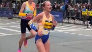 Jest w piątym miesiącu ciąży. Właśnie przebiegła maraton. I to jak