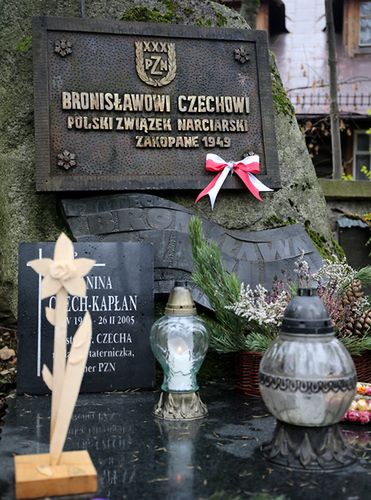 Nagrobek Bronisława Czecha. Źródło: PAP/Grzegorz Momot