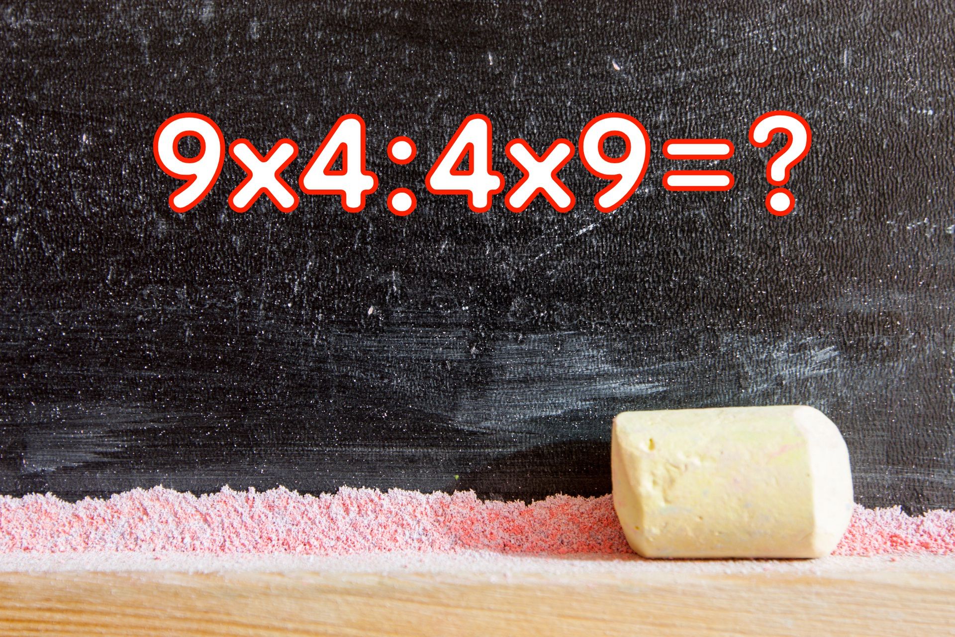 Zagadka matematyczna 9x4:4x9