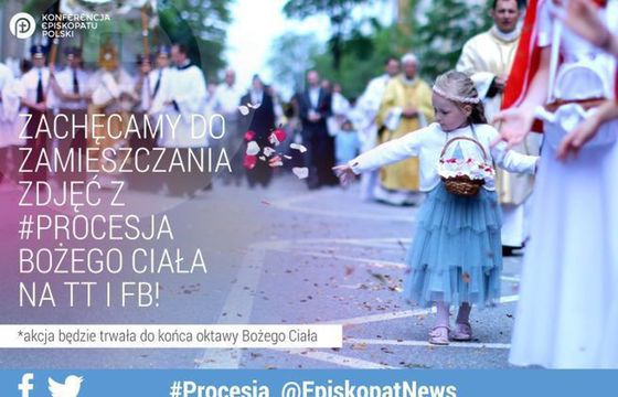 Episkopat Polski promuje Boże Ciało hashtagiem #Procesja