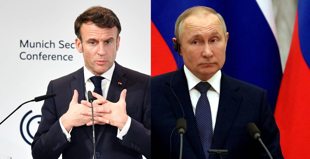 Macron ostrzega przed "zmiażdżeniem Rosji"