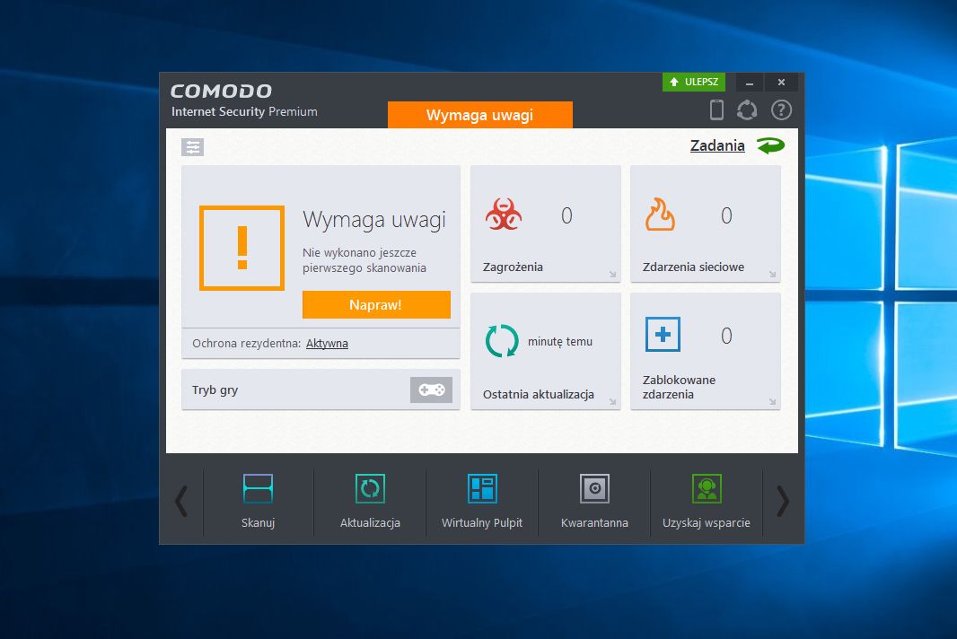 Kaspersky nie podołał, ale Comodo Internet Security jest już zgodny z Windows 10