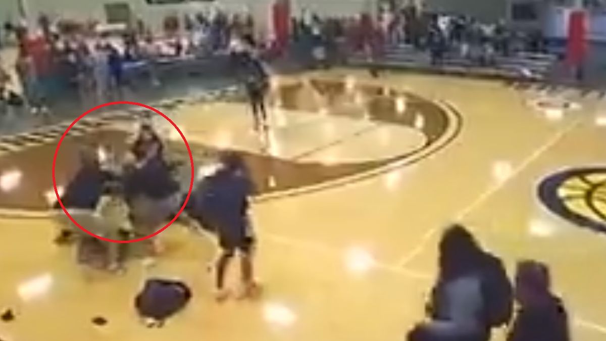 Potężna awantura na meczu koszykówki