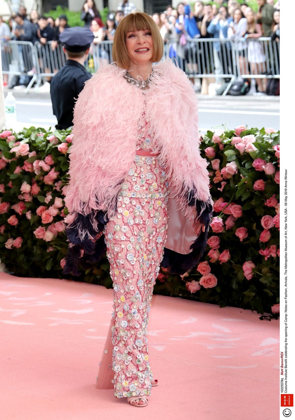 Mandatory Credit: Photo by Matt Baron/REX (10225578q)  Anna Wintour  Costume Institute Benefit celebrating the opening of Camp: Notes on Fashion, Arrivals, The Metropolitan Museum of Art, New York, USA - 06 May 2019