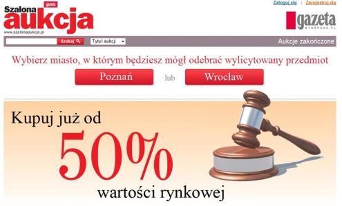 SzalonaAukcja.pl - nowy serwis aukcyjny stworzony przez Świstak.pl