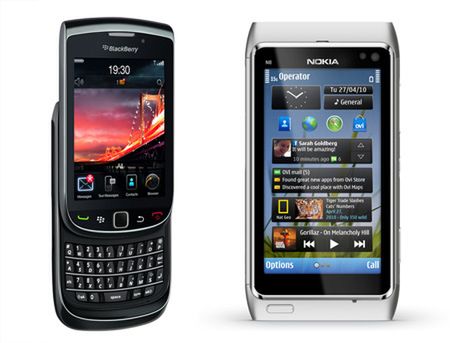BlackBerry 9800 i Nokia N8 w Orange